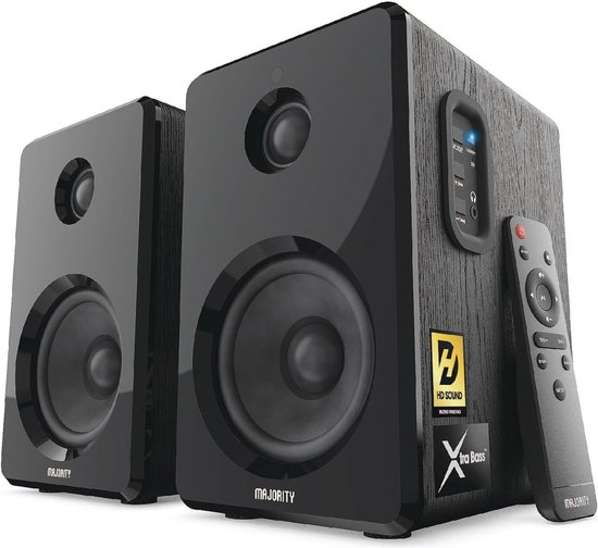 Actieve Boekenplankspeakers met Versterker en Bluetooth - Ideaal voor Thuisbioscoop en Gaming van ACT