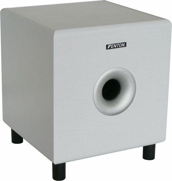 Actieve subwoofer - Fenton SHFS08W - hifi subwoofer 8'' - 200W - Wit van Fenton