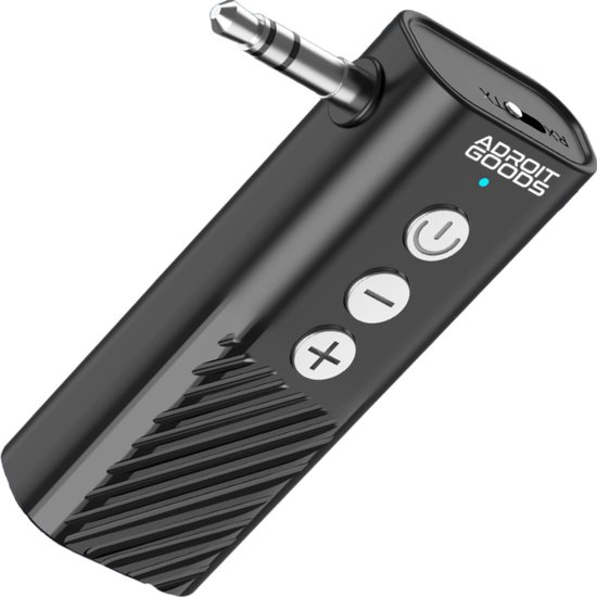 AdroitGoods Bluetooth 5.3 Audio Adapter 2-in-1 AUX Receiver Transmitter 3.5mm Jack Draadloos Audio Dongle met TF Kaart & Lange Batterijduur