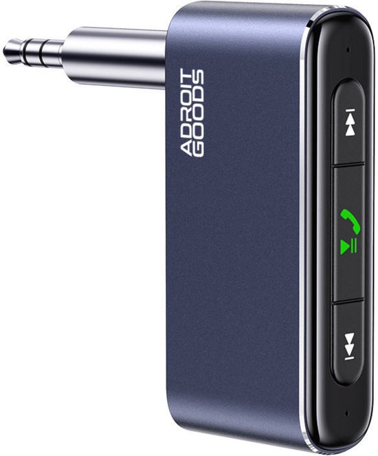 AdroitGoods Bluetooth Aux Receiver Ontvanger Auto - Bluetooth 5.0 Zender - Transmitter - Handsfree bellen - Auto Accessoires van AdroitGoods