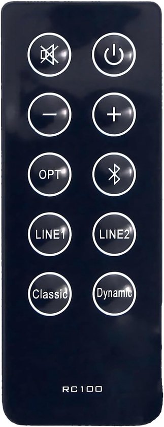Afstandsbediening RC100 - Vervangend model - Eenvoudig in gebruik - Geschikt voor Edifier soundbar - ShopVlot