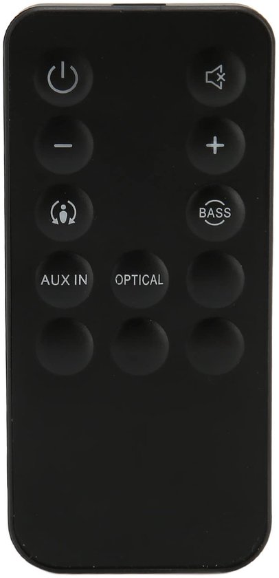 Afstandsbediening Universeel - Vervangende Afstandsbediening - Soundbar - Cinema Speaker - Compatibel met SB400/SB200 - Zwart - Geluidsbar Afstandsbediening
