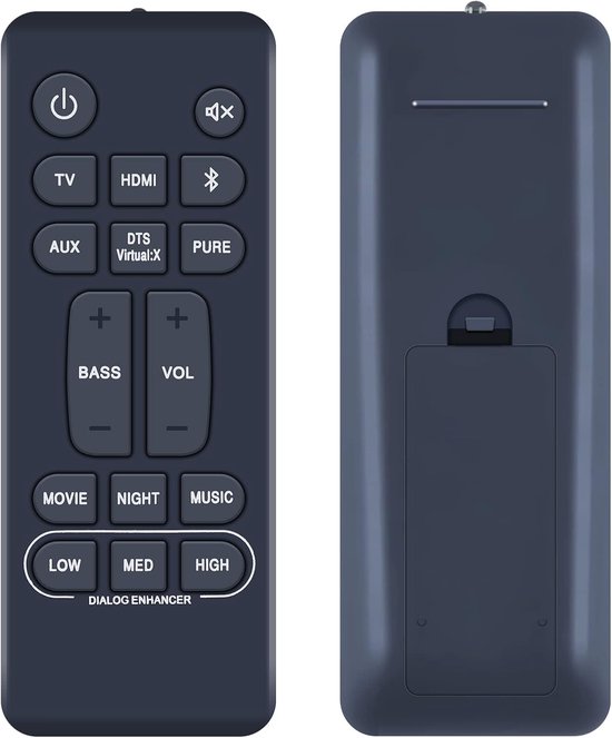 Afstandsbediening voor Denon soundbar - compacte vervanger - geen installatie nodig - perfect in de hand - ShopVlot