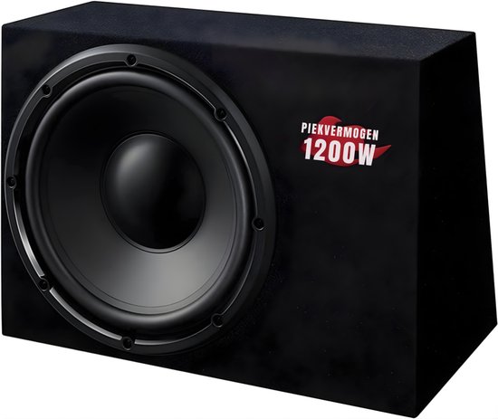 AHD® Subwoofer Auto - Underseat Subwoofer - Subwoofer Auto Met Versterker - Zwart - 3cm x 25cm x 17cm