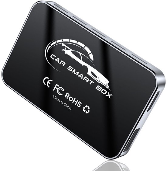AI Box Draadloze CarPlay & Auto Adapter - Plug & Play, Dual-Band WiFi, Bluetooth 5.0, 4K Video-ondersteuning, Android 12.0-systeem, Geschikt voor fabrieks-CarPlay & Android Auto (4 GB RAM + 32 GB ROM) van Merkloos