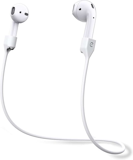 AirStrapz houder houderband, opslag voor Apple AirPods Pro & AirPods, hoofdtelefoon oortelefoon accessoires, wit