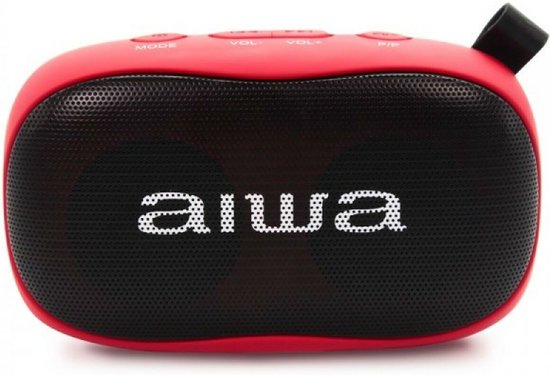 AIWA BS-110RD Bluetooth speaker - Rood / Zwart van Aiwa