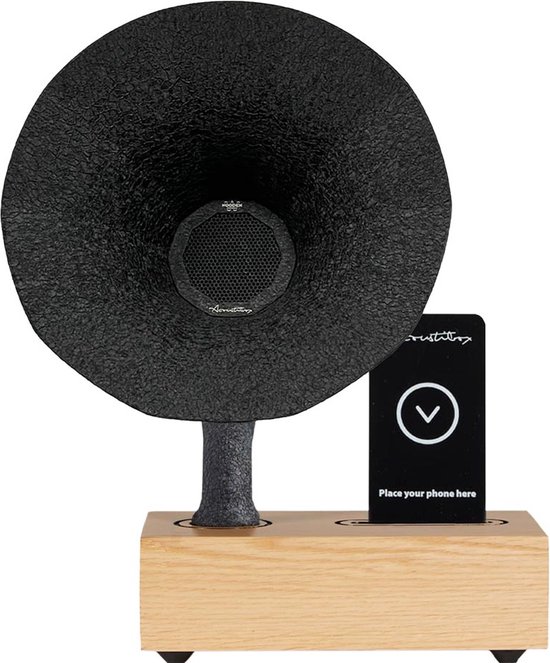 Akoestische Smartphone Versterker – Speciale Editie - Eikenhout van Merkloos