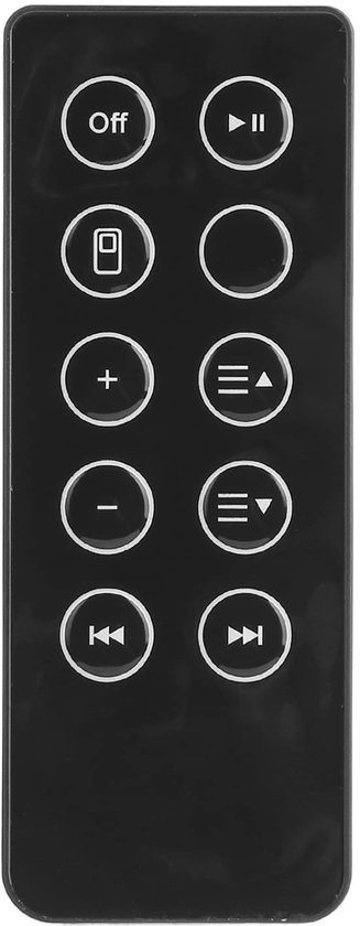 aladdien - Vervangende Afstandsbediening - Soundbar - Antislip - Compatibel met SoundDock - Geschikt voor Stereoluidsprekers