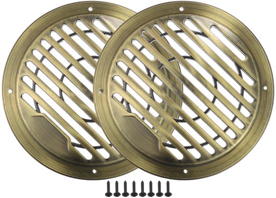 Allecto - 4.5 inch Speaker Grills - Duurzaam en Corrosiebestendig - Bronze Tone - Bescherming voor Subwoofer - Geschikt voor Home Theater en Automo...