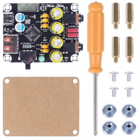 Allecto - Lossless Decoder Board - HiFi Audio Receiver - DIY Wireless Speakers - Audio Decoder - Lossless Audio - Draadloze Speakers - Zwart Model van Merkloos