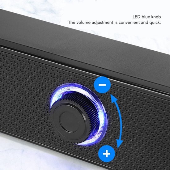 Allecto - Stereo-geluid - USB-computerluidsprekers - Draagbare