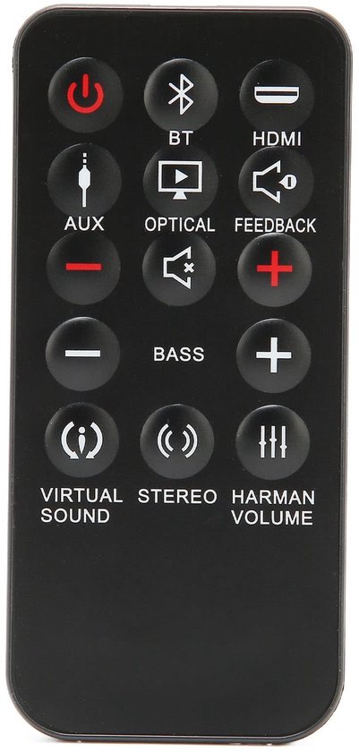 Allecto - Vervangende Afstandsbediening voor Cinema Soundbar SB250 - Eenvoudig en Ergonomisch