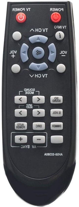 ALLIMITY AH59-02380A vervangende afstandsbediening - Voor Home Cinema-speakers - HW-D351, HW-D350, HW-D450, HW-D351/EN, HW-D350/EN, HW-D450/EN