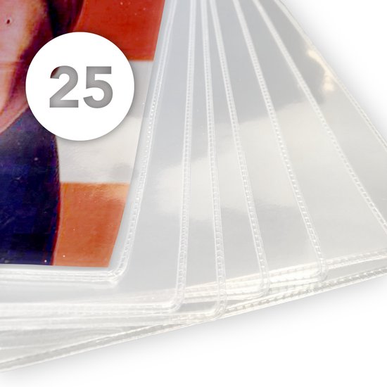 Amenzo® LP Hoezen - 25 Stuks - Glashelder PVC - 12 Inch LP Opbergsysteem - Buitenhoes - LP Beschermhoezen - Gestanste Rand - Transparant van AME