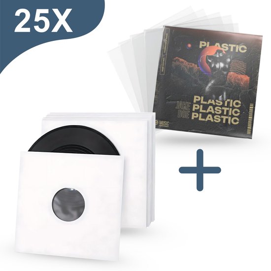 Amido® LP hoezen 2x25 – Inner & Outer Sleeves 12 inch vinyl - Lp hoezen - lp beschermhoezen