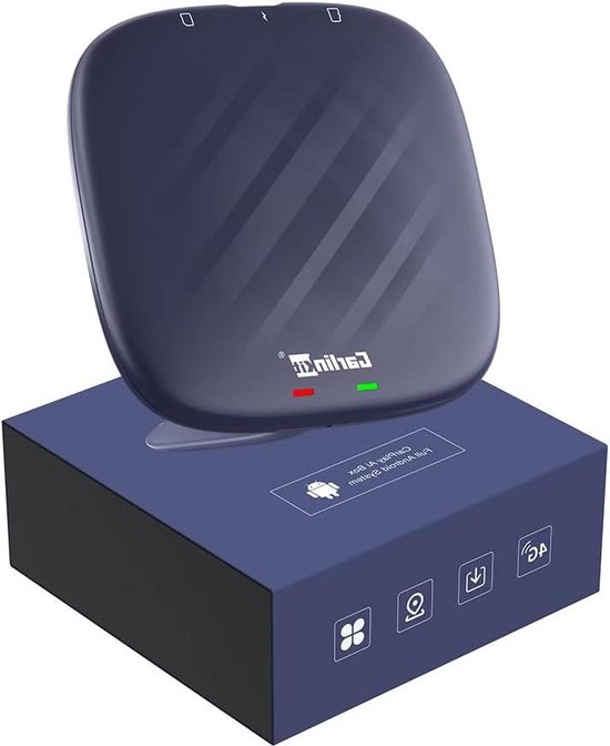 Android 13 CarPlay AI BOX 8 GB + 128 GB Snapdragon QCM 6125 - Draadloze CarPlay/Auto - Google Play Store - Netflix YouTube online Carplay Dongle van Carlinkit