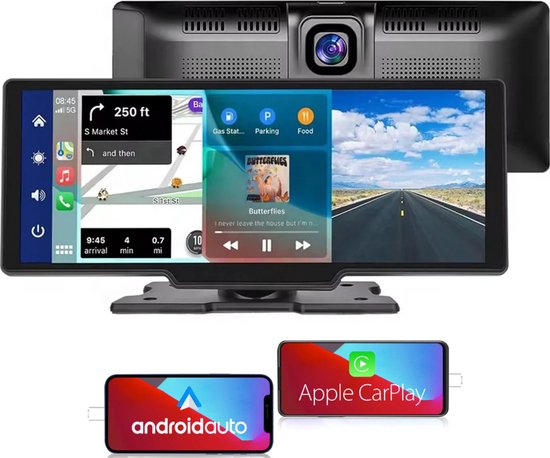 Android Auto scherm | CarPlay Scherm | 2024 Dashcam model | Universeel van $