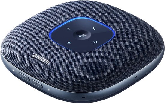Anker PowerConf S3 Bluetooth Conference Speaker, 6 Built-in Microphones, Improved Sound Recording, 24 Hours Talk Time, Soundcore App Control, Bluetooth 5, USB-C, Ideal for Home Office