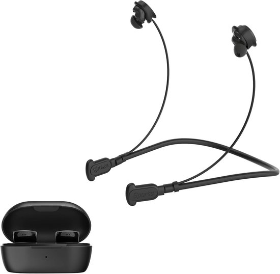 Anti-verliesstrap voor Bose QuietComfort oordopjes (2024), zachte siliconen, elastisch en beschermend, anti-slip textuur, ultralicht voor outdoor, hardlopen en fitness, perfecte pasvorm (zwart)