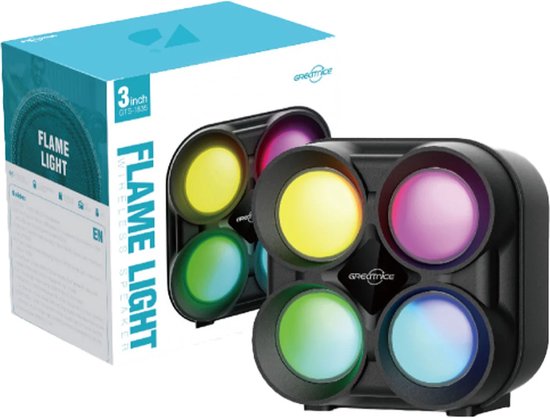 AnyPrice® Kleurrijke Bluetooth Speaker - Mini Draagbare Speakers met Blue tooth - Kinderen & Volwassen - Huis & Reizen - Zwart van Merkloos