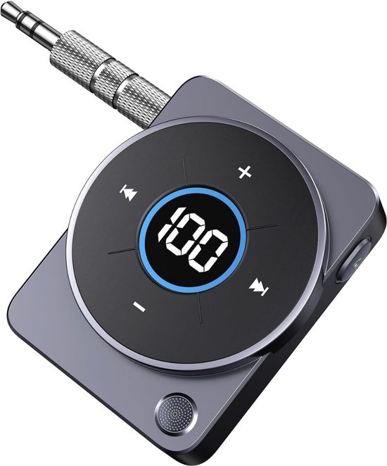 ApexArte® Bluetooth Receiver Aux - Ontvanger - Carkit - Zwart van ApexArte®