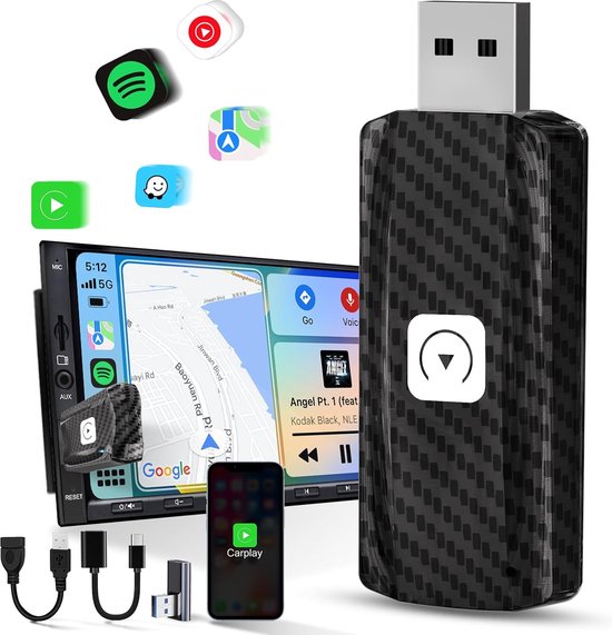 Apple Carplay Dongle - Apple Carplay - Carlinkit - Carplay Draadloos - Apple Carplay Adapter van Apple