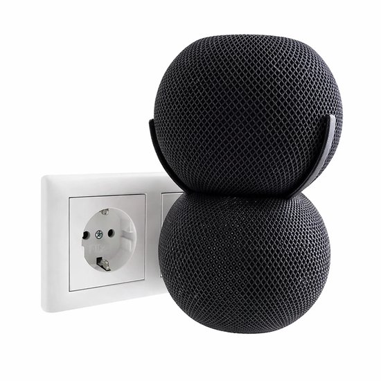 Apple HomePod Mini Muurbeugel Stopcontact – Wandhouder Stopcontact Speaker Mount met Kabelmanagement – Slimme HomePod Mini Houder voor Stopcontact – Ruimtebesparende Wandmontage Accessoire Smart Home Speaker van Merkloos