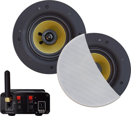 AquaSound BMN50EASY-SW Bluetooth versterker 50 Watt met Samba speakers van AquaSound
