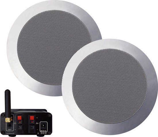AquaSound BMN50EASY-TC Bluetooth versterker 50 Watt met Twist speakers van AquaSound