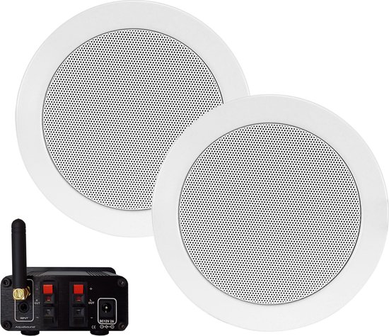 AquaSound BMN50EASY-TW Bluetooth versterker 50 Watt met Twist speakers van AquaSound