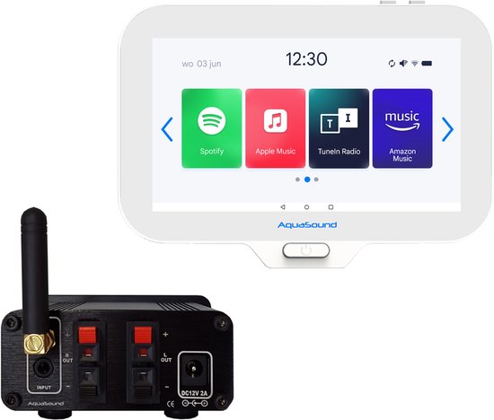 AquaSound EMN30 N-Joy Badkamerradio set 30 Watt van AquaSound