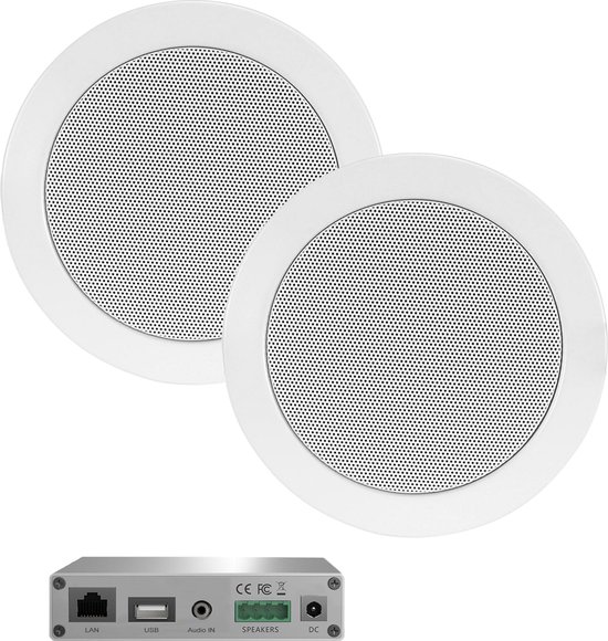AquaSound WMA30-TW WiFi-Audio versterker 30 Watt met Twist speakers van AquaSound