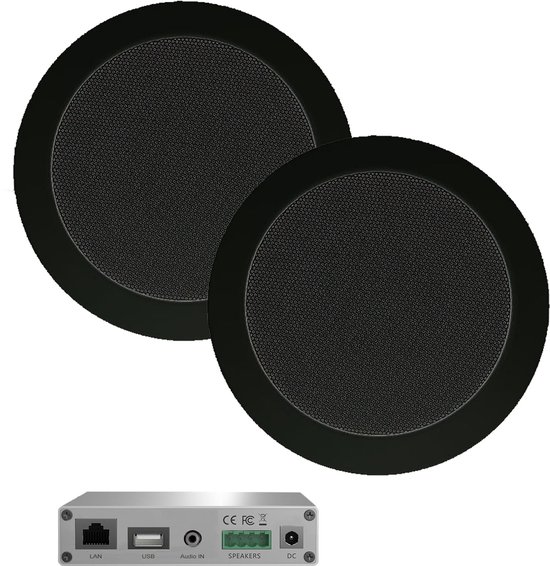 AquaSound WMA30-TZ WiFi-Audio versterker 30 Watt met Twist speakers van AquaSound