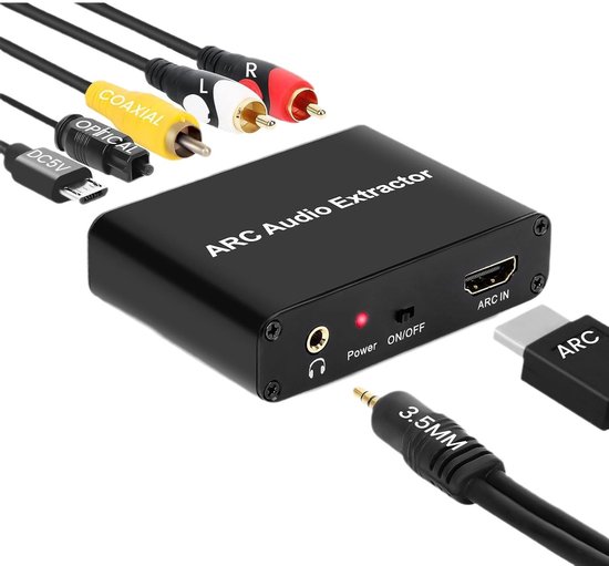 ARC Audio Return Audio Adapter HDMI High-Definition Audio Converter Optische/Coaxiale Analoge Audio Converter van EXW