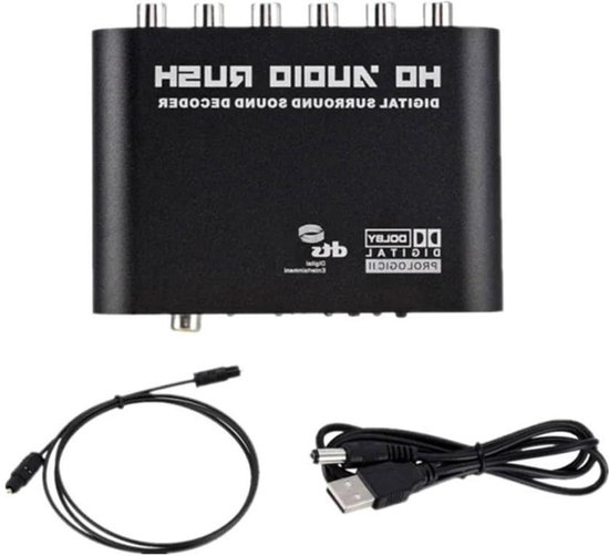 Audio Decoder Versterker - Geluidsdecoder Converter - Home Cinema Geluid - 5.1 Kanaals Audio van Merkloos