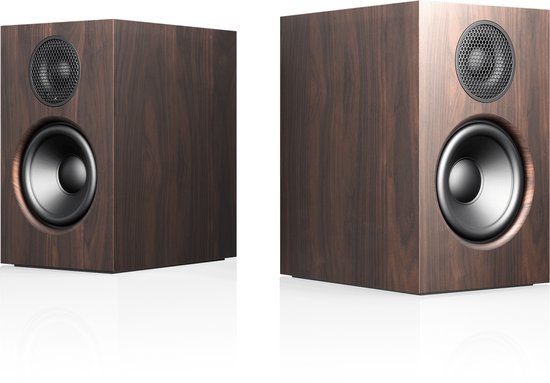 Audio Pro A28 Boekenplankspeakers – 2x75W Krachtig Geluid – Multiroom audio – Bluetooth streaming – Walnoot van Audio Pro