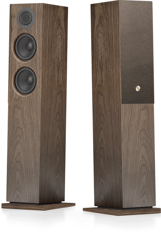 Audio Pro A48 W Smart Multiroom Actieve Vloerstaande Luidsprekers - Audio Pro Multiroom (Linkplay) - Ruimtecorrectie - 2x130W Speakers - Walnoot