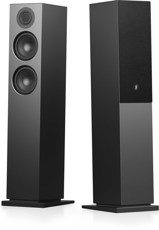 Audio Pro A48 W Smart Multiroom Actieve Vloerstaande Luidsprekers - Audio Pro Multiroom (Linkplay) - Ruimtecorrectie - 2x130W Speakers - Zwart van Merkloos