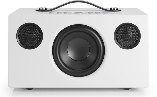 Audio Pro C5 MkII Smart Multiroom Actieve Luidspreker – 50W Vermogen – 4” Woofer & Textieldome Tweeters – Bluetooth, AirPlay 2 & Google Cast – Wit