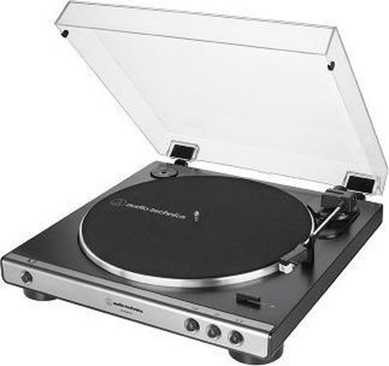 Audio-Technica AT-LP60XUSB Draaitafel met riemaandrijving Grijs, Metallic