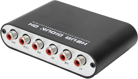Audioconverter - Audio Decoder - Home Cinema - 5.1 Kanaals Audio - Compact Formaat - Zwart