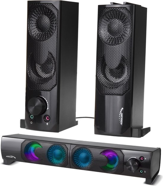 Audiocore - 2 in 1 2.0 PC luidspreker met Soundbar functie van Audi