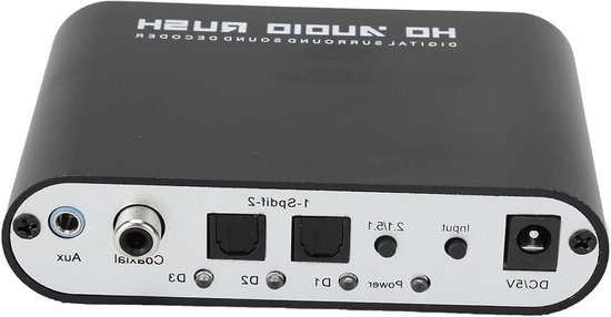 Audiodecoder 5.1CH - DTS Dolby Converter - Audio Kwaliteit Verbeteren - Digitale naar Analoge Conversie van Merkloos