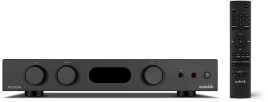 Audiolab 6000A MKII Stereo Versterker – 2x 75W – met HDMI ARC, Bluetooth en DAC – Voor TV, Stereo en Vinyl – Zwart