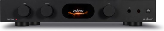 Audiolab 7000A - Geïntegreerde Versterker - Opticaal & Coax uitgang - Phono – Zwart van Audi