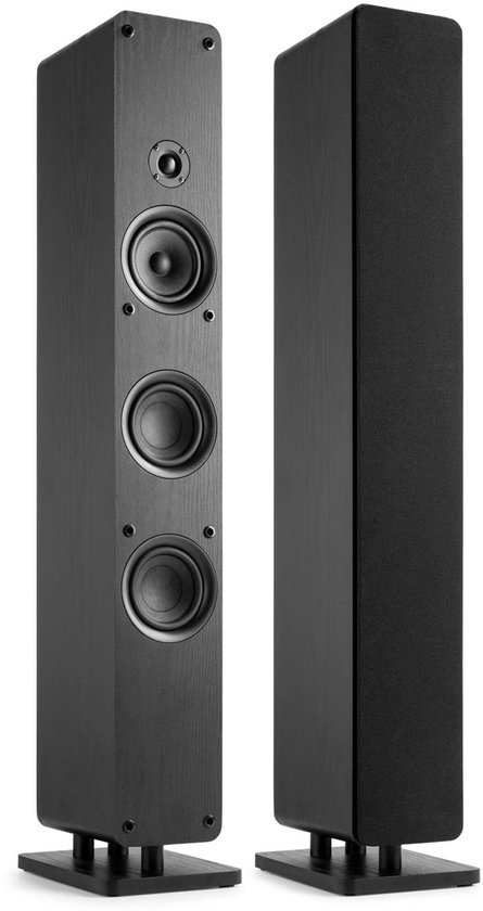 Audizio Arco HiFi set - Stereo set met passieve en actieve speaker - 320W - Zwart van Merkloos