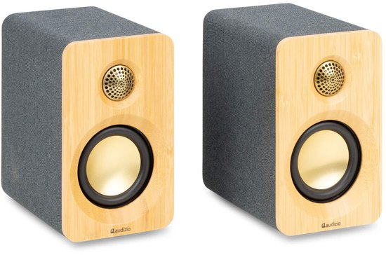 Audizio KS16 PC speakers - Actieve speakerset met Bluetooth - Geschikt voor laptops - 100W - Bamboe van Audizio
