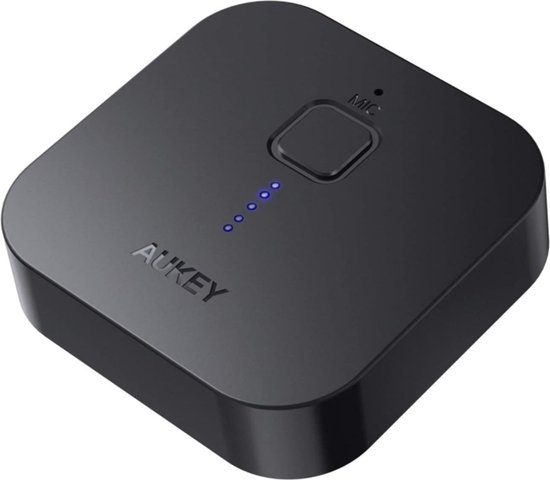 Aukey BR-C1 - Bluetooth Audio Receiver - Dual Device Link - 18 uur speeltijd - Zwart van Merkloos