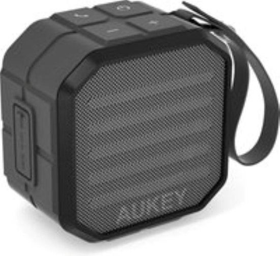 Aukey SK-M13 - Draagbare Mini Bluetooth-luidspreker met ingebouwde microfoon - draadloze verbinding tot 10 m - waterbestendig IP65 - Grijs van Merkloos